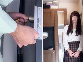 Asian Teen Nippon Fuck Fantasy with Japanese Repairman after he Fixes her XXX Lock in Tokyo