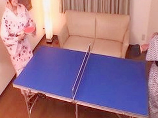 Nipponese MILF's Ping Pong Loss Leads to Pussy Luck & Fucky Toy